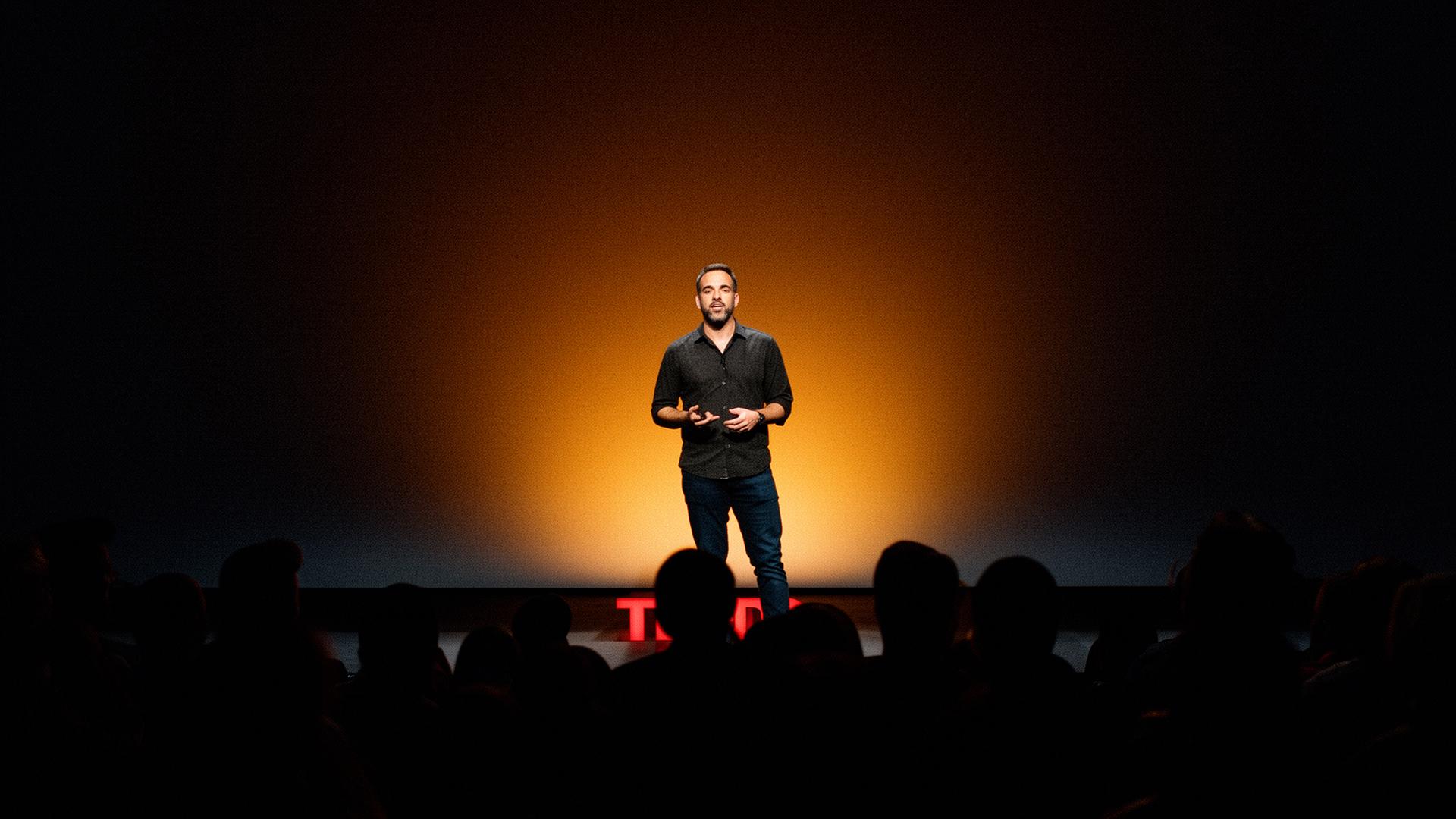 Tim Lea on stage